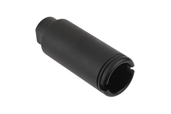 The KAK Industry Slimline flash can is threaded for 5/8x24 .30 caliber barrels